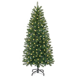 Vidaxl kunstkerstboom met 150 led met standaard groen 150 cm pe en pvc