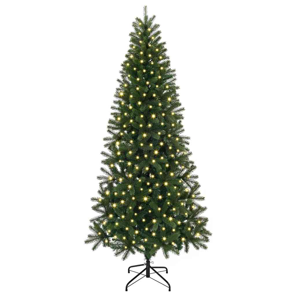 Vidaxl kunstkerstboom met 300 led met standaard groen 180 cm pe en pvc