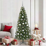Vidaxl kunstkerstboom met 300 led met standaard groen 180 cm pe en pvc