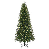 Vidaxl kunstkerstboom met 300 led met standaard groen 210 cm pe en pvc
