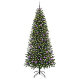 Vidaxl kunstkerstboom met 300 led met standaard groen 210 cm pe en pvc