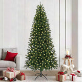 Vidaxl kunstkerstboom met 300 led met standaard groen 240 cm pe en pvc