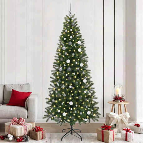 Vidaxl kunstkerstboom groen 240 cm pe en pvc