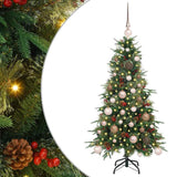 Vidaxl kunstmatige inklapbare kerstboom groen 120 cm pe en pvc