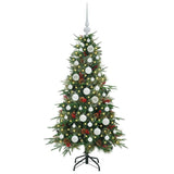 Vidaxl kunstmatige inklapbare kerstboom groen 120 cm pe en pvc