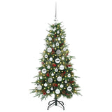 Vidaxl kunstmatige inklapbare kerstboom groen 120 cm pe en pvc
