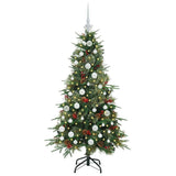 Vidaxl kunstmatige inklapbare kerstboom groen 150 cm pe en pvc