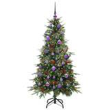 Vidaxl kunstmatige inklapbare kerstboom groen 150 cm pe en pvc