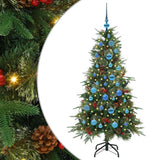 Vidaxl kunstmatige inklapbare kerstboom groen 150 cm pe en pvc