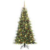 Vidaxl kunstmatige inklapbare kerstboom groen 180 cm pe en pvc
