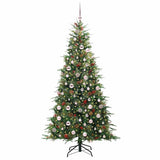 Vidaxl kunstmatige inklapbare kerstboom groen 210 cm pe en pvc