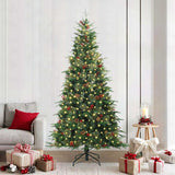 Vidaxl kunstmatige inklapbare kerstboom groen 240 cm pe en pvc