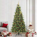 Vidaxl kunstmatige inklapbare kerstboom groen 240 cm pe en pvc