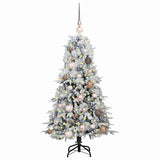 Vidaxl kunstmatige inklapbare kerstboom wit 120 cm pe en pvc