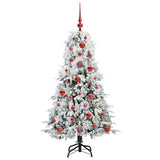 Vidaxl kunstmatige inklapbare kerstboom wit 120 cm pe en pvc