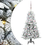 Vidaxl kunstmatige inklapbare kerstboom wit 120 cm pe en pvc