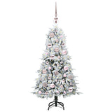 Vidaxl kunstmatige inklapbare kerstboom wit 120 cm pe en pvc