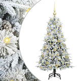 Vidaxl kunstmatige inklapbare kerstboom wit 120 cm pe en pvc