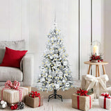 Vidaxl kunstmatige inklapbare kerstboom wit 120 cm pe en pvc