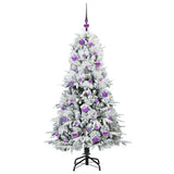 Vidaxl kunstmatige inklapbare kerstboom wit 150 cm pe en pvc