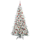 Vidaxl kunstmatige inklapbare kerstboom wit 180 cm pe en pvc