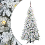 Vidaxl kunstmatige inklapbare kerstboom wit 180 cm pe en pvc
