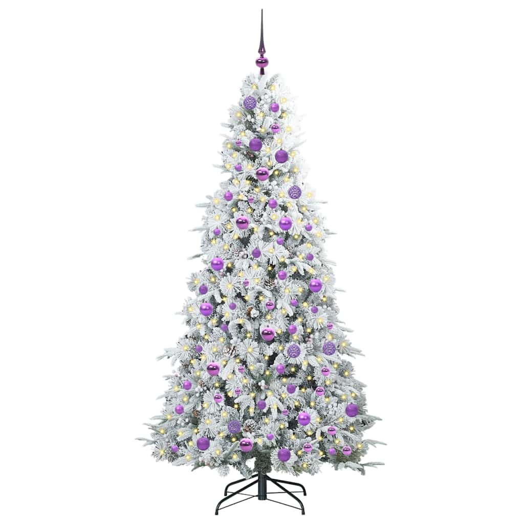 Vidaxl kunstmatige inklapbare kerstboom wit 180 cm pe en pvc