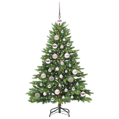 Vidaxl kunstkerstboom met 150 led met standaard groen 120 cm pe en pvc
