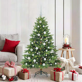 Vidaxl kunstkerstboom met 150 led met standaard groen 150 cm pe en pvc