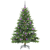 Vidaxl kunstkerstboom met 150 led met standaard groen 150 cm pe en pvc