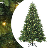 Vidaxl kunstkerstboom met 300 led met standaard groen 180 cm pe en pvc