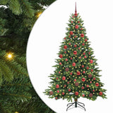 Vidaxl kunstkerstboom met 300 led met standaard groen 180 cm pe en pvc