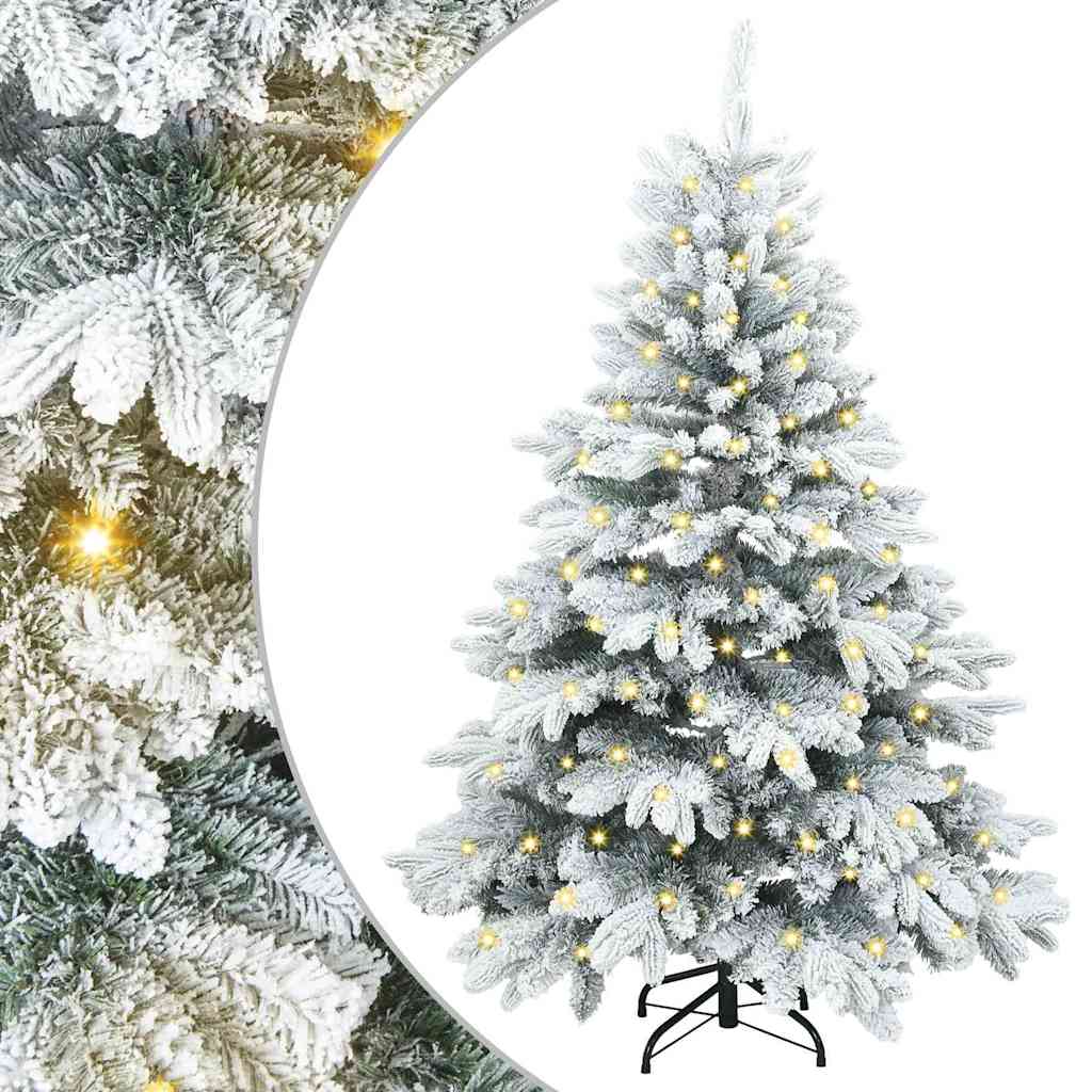 Vidaxl kunstkerstboom met 150 led met standaard wit 120 cm pe en pvc
