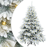 Vidaxl kunstkerstboom met 150 led met standaard wit 120 cm pe en pvc