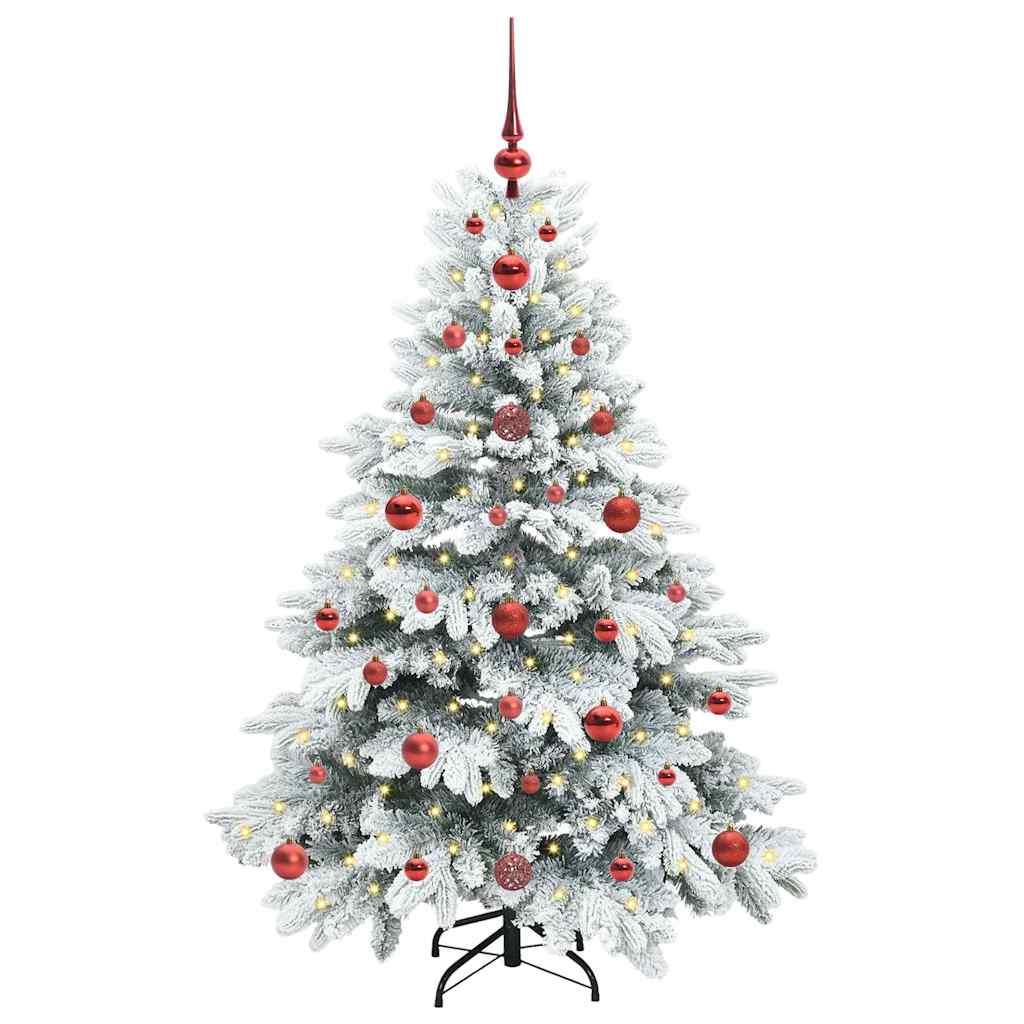 Vidaxl kunstkerstboom met 150 led met standaard wit 120 cm pe en pvc