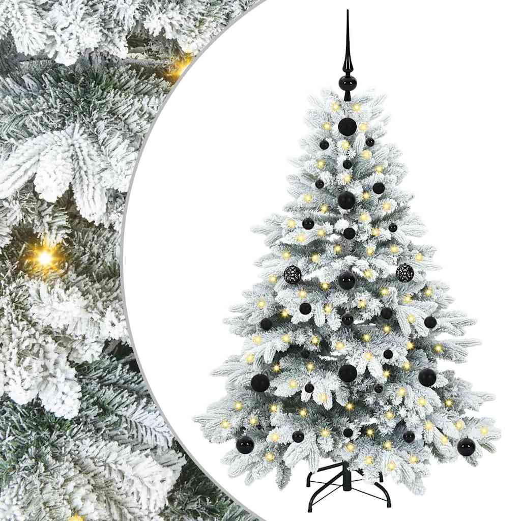 Vidaxl kunstkerstboom met 150 led met standaard wit 120 cm pe en pvc