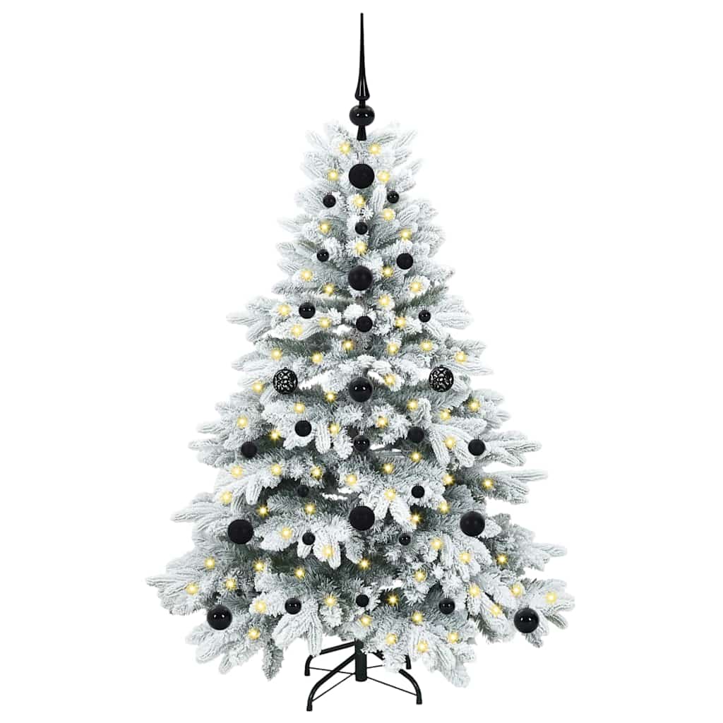 Vidaxl kunstkerstboom met 150 led met standaard wit 120 cm pe en pvc