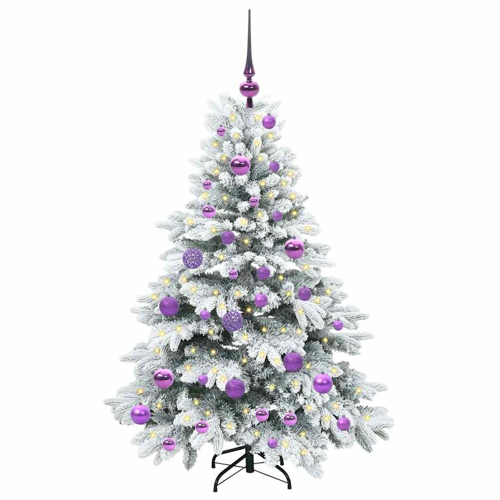 Vidaxl kunstkerstboom met 150 led met standaard wit 120 cm pe en pvc