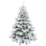 Vidaxl kunstkerstboom met 150 led met standaard wit 150 cm pe en pvc