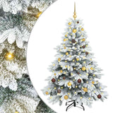 Vidaxl kunstkerstboom met 150 led met standaard wit 150 cm pe en pvc