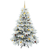 Vidaxl kunstkerstboom met 150 led met standaard wit 150 cm pe en pvc
