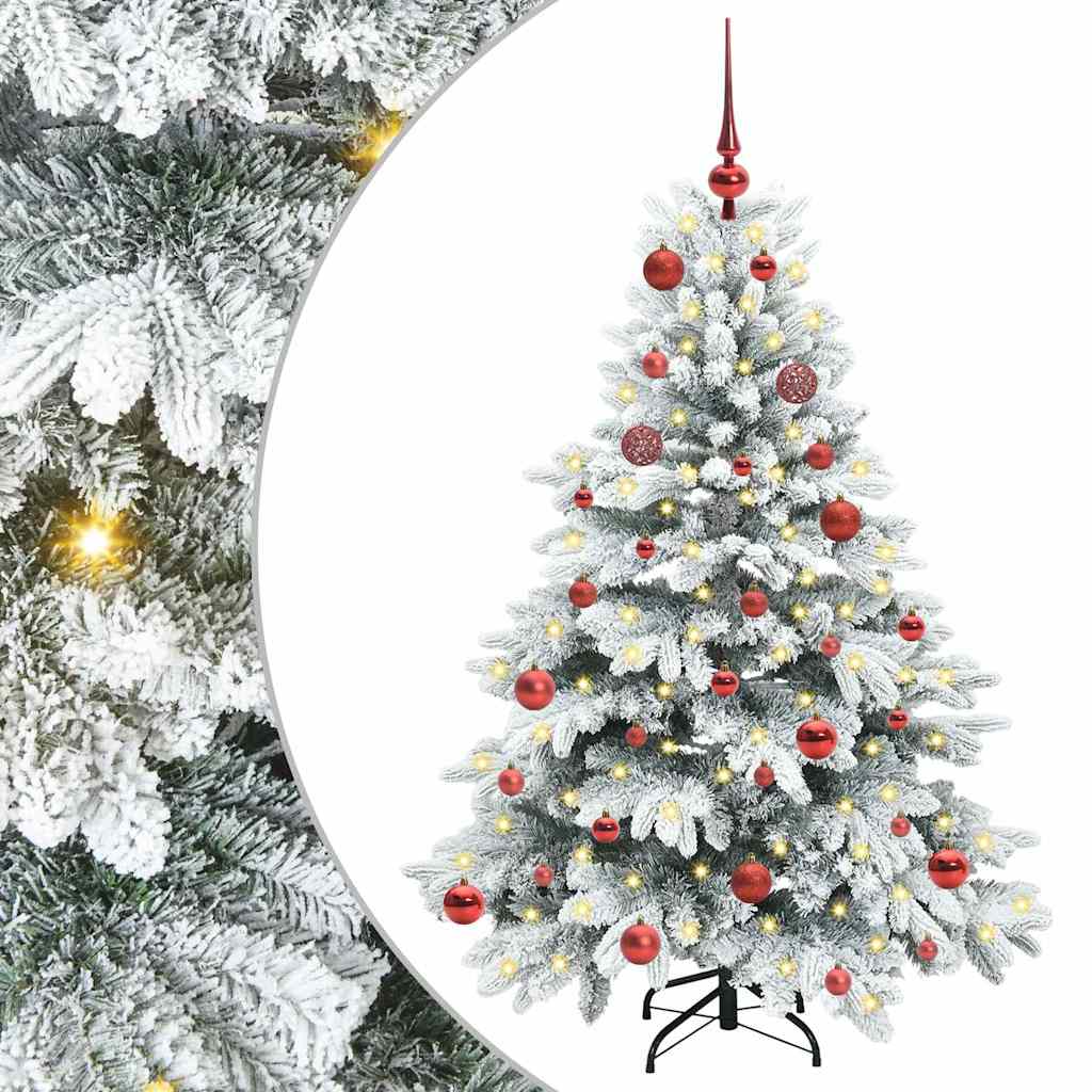 Vidaxl kunstkerstboom met 150 led met standaard wit 150 cm pe en pvc