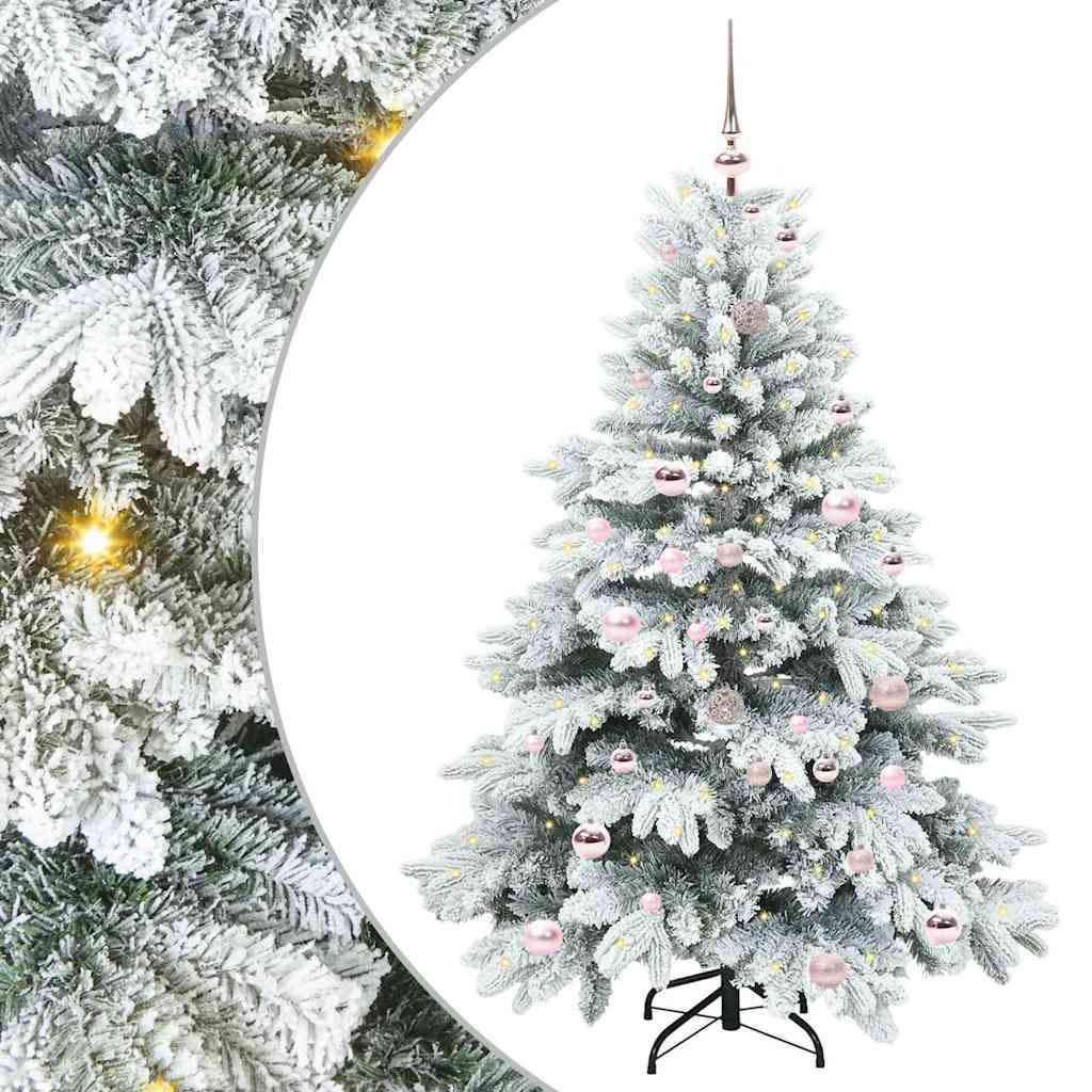 Vidaxl kunstkerstboom met 150 led met standaard wit 150 cm pe en pvc