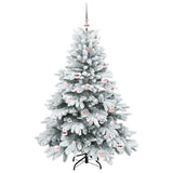 Vidaxl kunstkerstboom met 150 led met standaard wit 150 cm pe en pvc