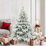 Vidaxl kunstkerstboom met 150 led met standaard wit 150 cm pe en pvc