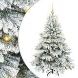 Vidaxl kunstkerstboom met 150 led met standaard wit 150 cm pe en pvc