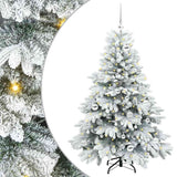 Vidaxl kunstkerstboom met 150 led met standaard wit 150 cm pe en pvc
