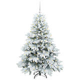 Vidaxl kunstkerstboom met 150 led met standaard wit 150 cm pe en pvc
