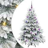 Vidaxl kunstkerstboom met 150 led met standaard wit 150 cm pe en pvc