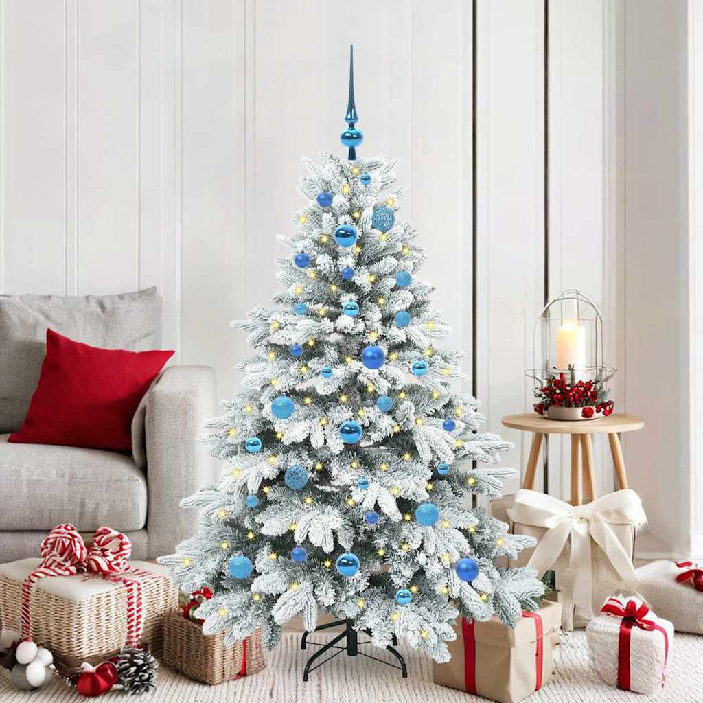 Vidaxl kunstkerstboom met 150 led met standaard wit 150 cm pe en pvc